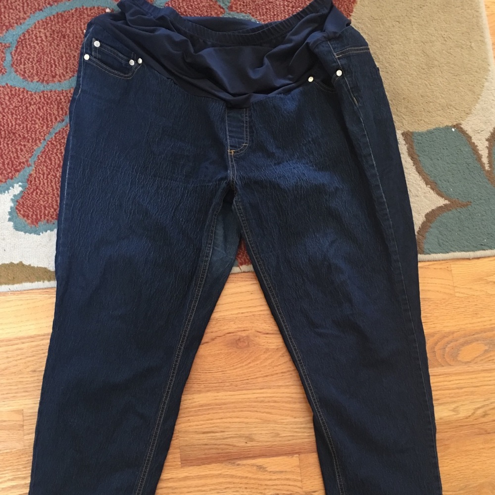 2 pairs of maternity size 1x skinny